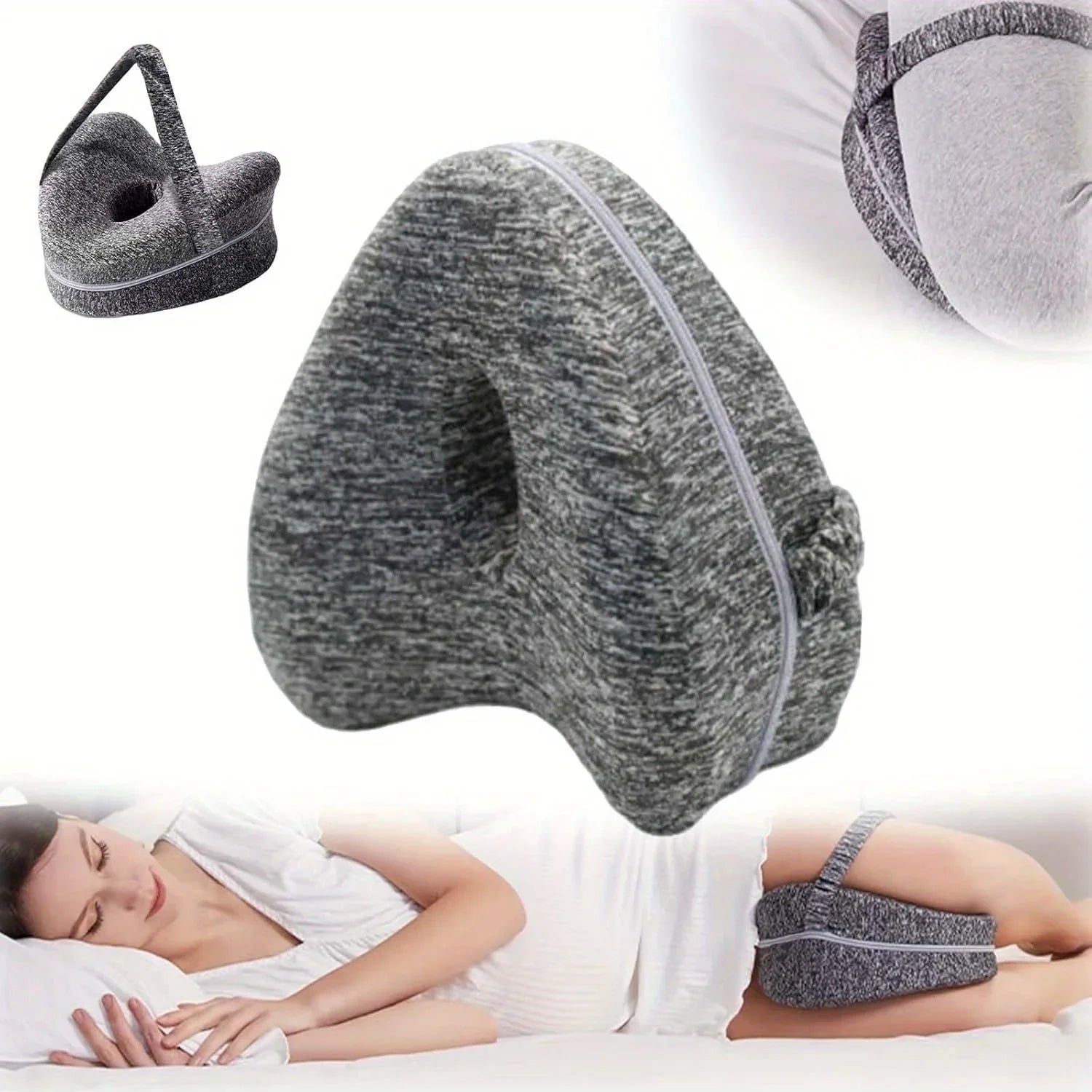 Travesseiro Ortopédico de Memory Foam para Pernas e Joelhos