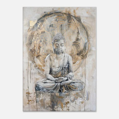 Quadro Minimalista Premium — Buda Abstrato