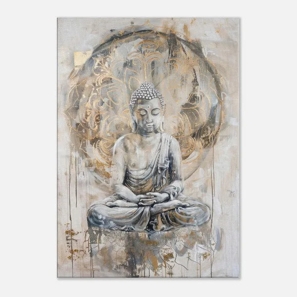 Quadro Minimalista Premium — Buda Abstrato