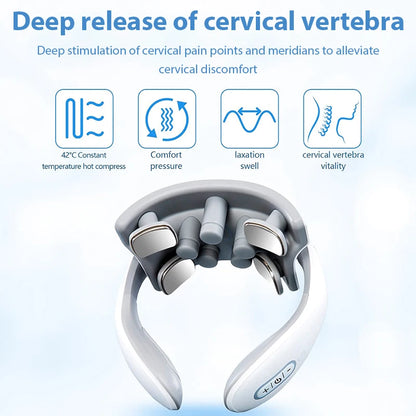 Massageador Cervical Elétrico Premium Inteligente
