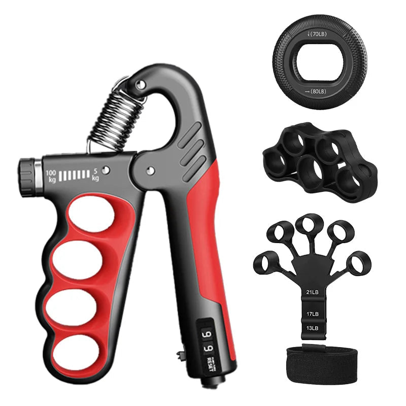 Expansor de Grip e Punho Premium Ajustável 5-150kg