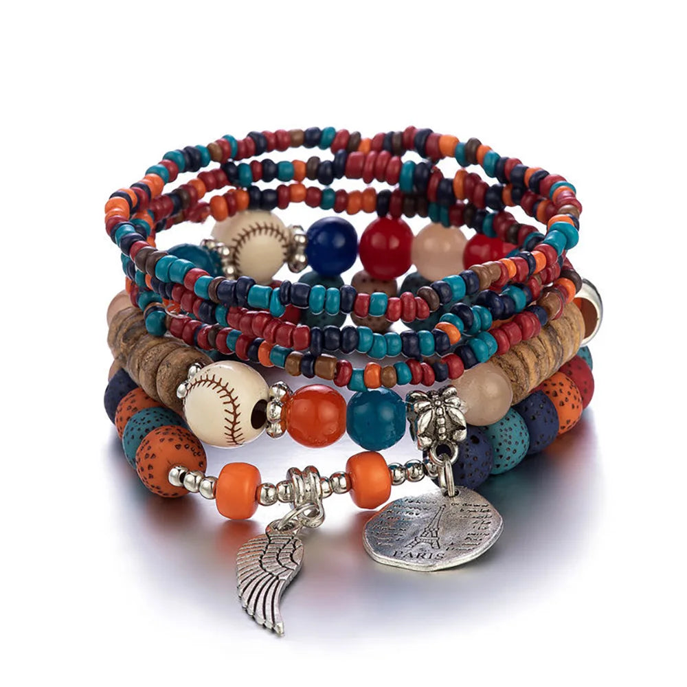 Conjunto Premium de Pulseiras Boho Árvore da Vida