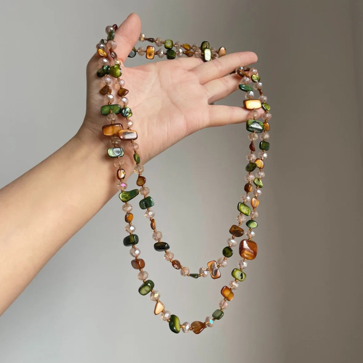 Colar Boho Vintage Premium de Pedra Natural Irregular