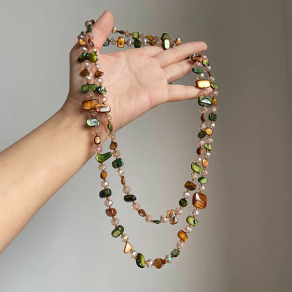 Colar Boho Vintage Premium de Pedra Natural Irregular