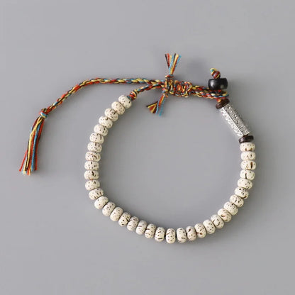 Pulseira Budista Tibetana Premium com Mantra das Seis Palavras