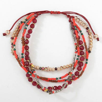 Pulseira Mini Boho Premium de Miçangas Multicamadas