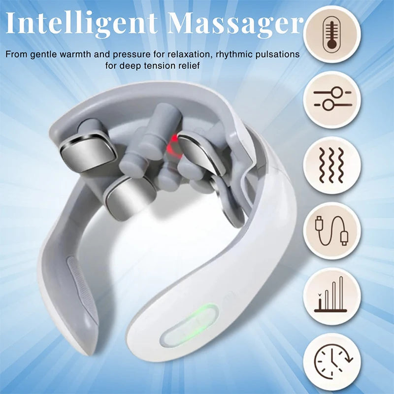Massageador Cervical Elétrico Premium Inteligente