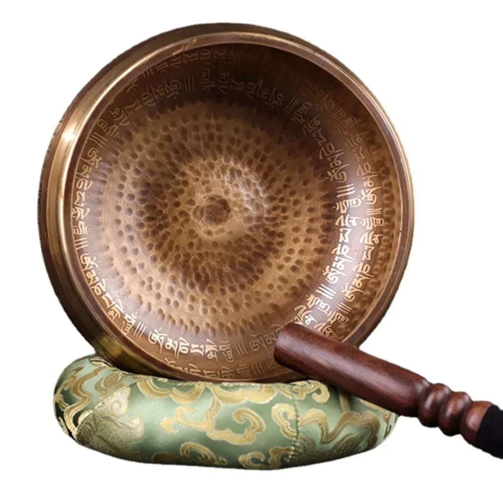 Tigela Tibetana Premium em Cobre Artesanal Nepalesa