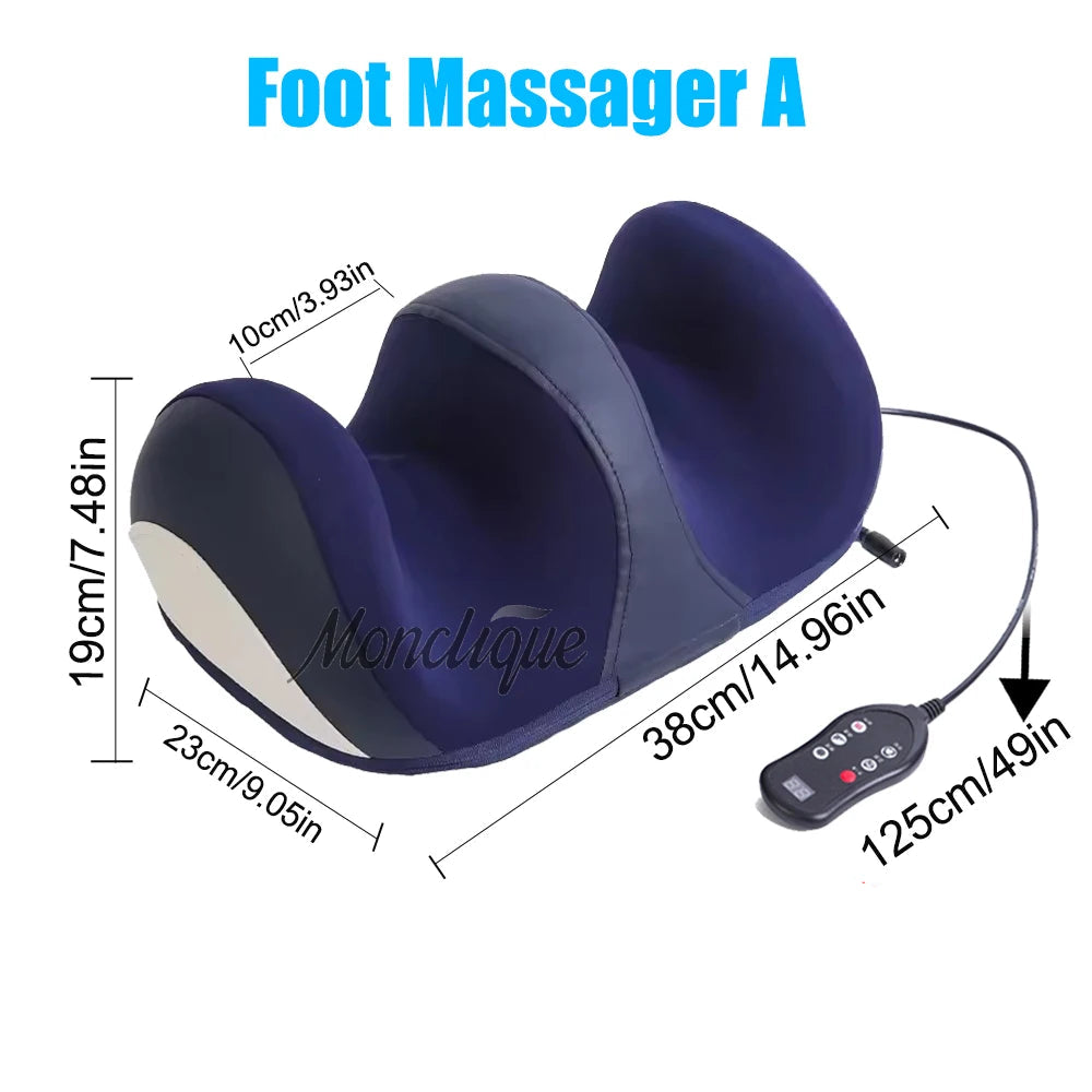 Massageador Elétrico Premium para Pés e Panturrilhas