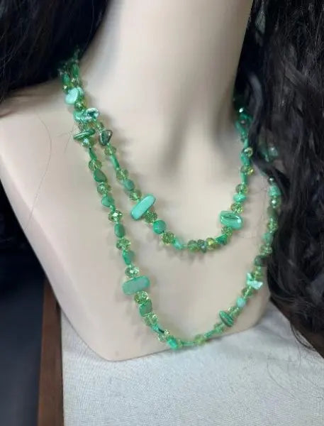 Colar Boho Vintage Premium de Pedra Natural Irregular