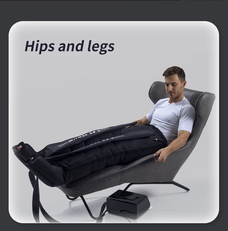 Botas de Pressoterapia Premium JILI com 6 Câmaras