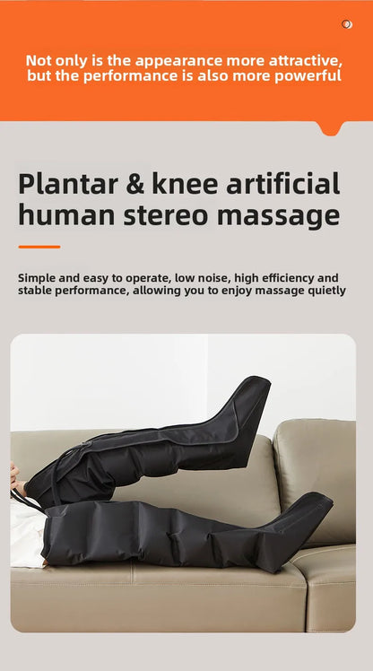 Massageador Elétrico Premium de Pressão de Ar para Pernas com Controle Remoto