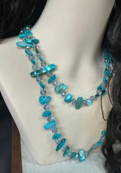 Colar Boho Vintage Premium de Pedra Natural Irregular