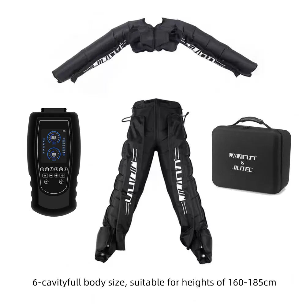 Botas de Pressoterapia Premium JILI com 6 Câmaras