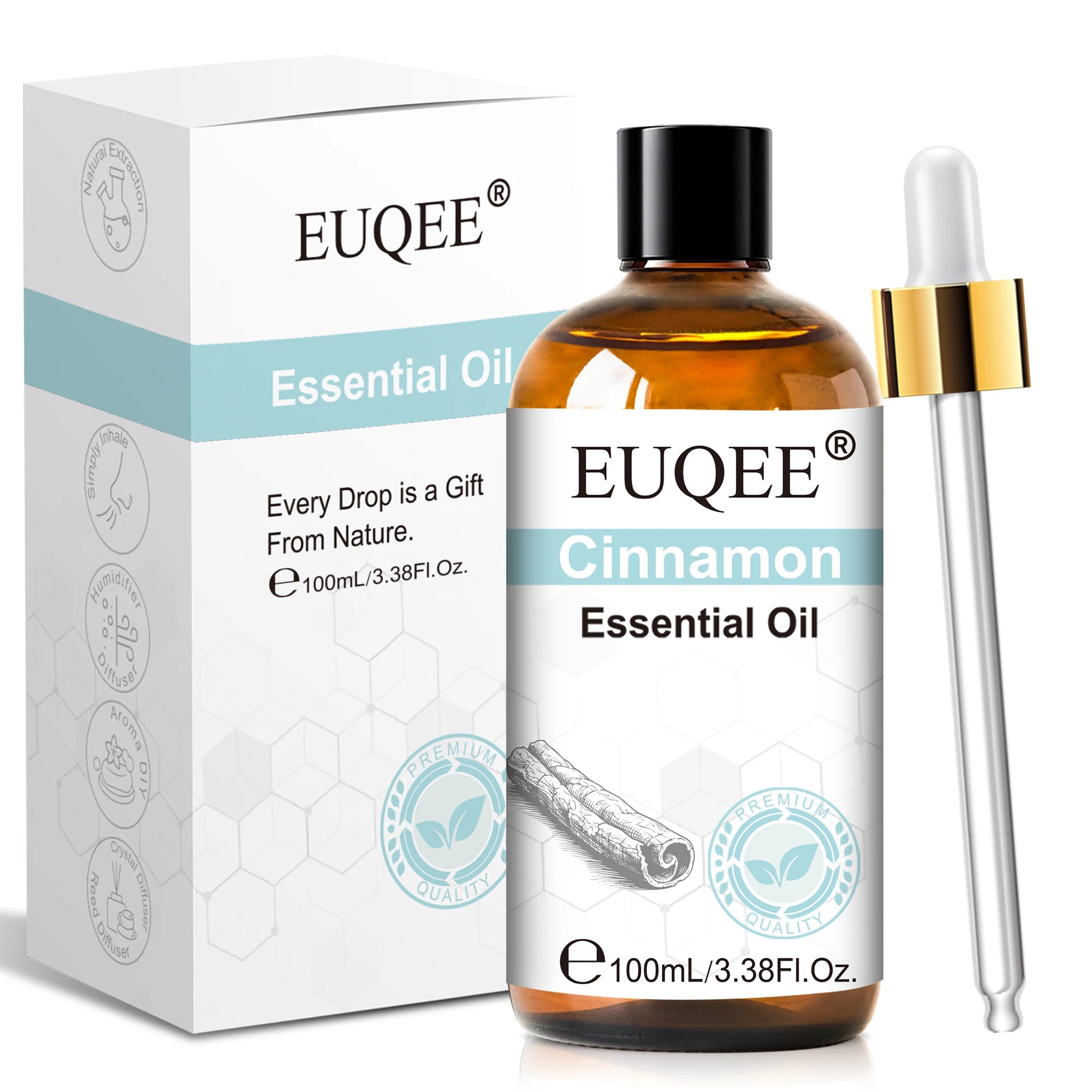 Óleo Essencial Premium EUQEE 100ml para Difusor de Varetas e Umidificador