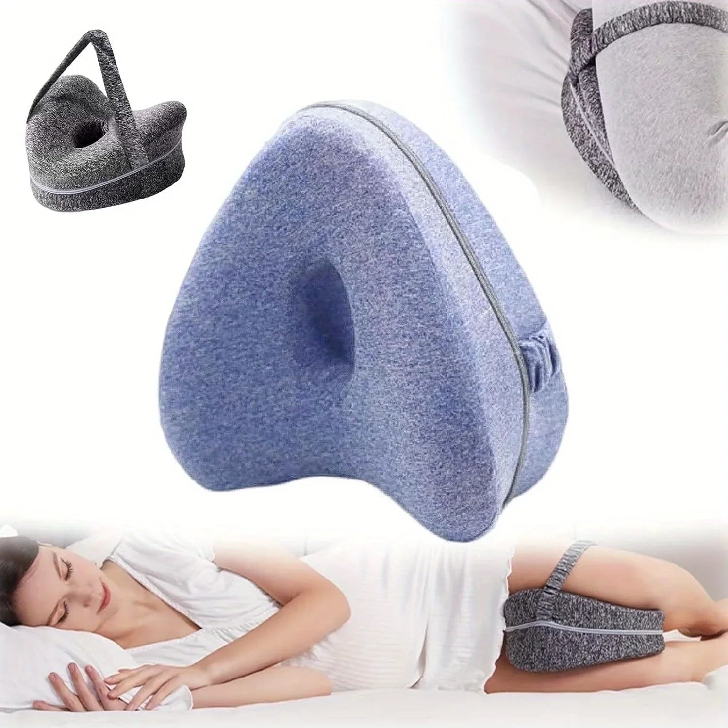 Travesseiro Ortopédico de Memory Foam para Pernas e Joelhos
