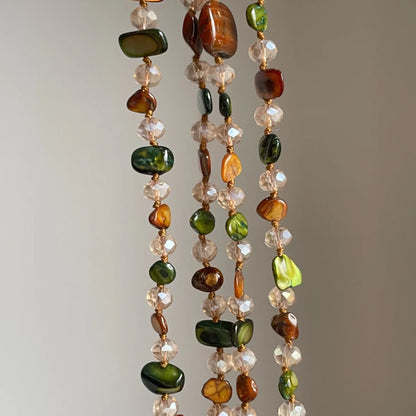 Colar Boho Vintage Premium de Pedra Natural Irregular