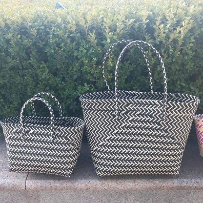 Large Capacity Beach Shopping Bags Woven Shoulder Bag Women Handmade Straw Handbags Summer Travel Bag - Aloha Spirit Store