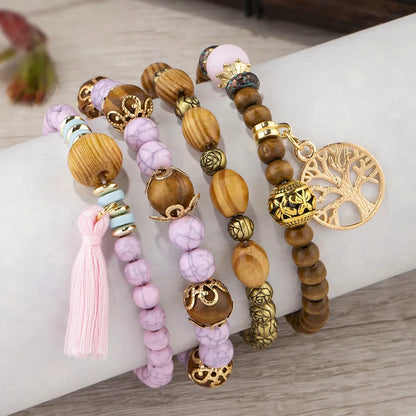 Kit de Pulseiras Boho Premium Árvore da Vida