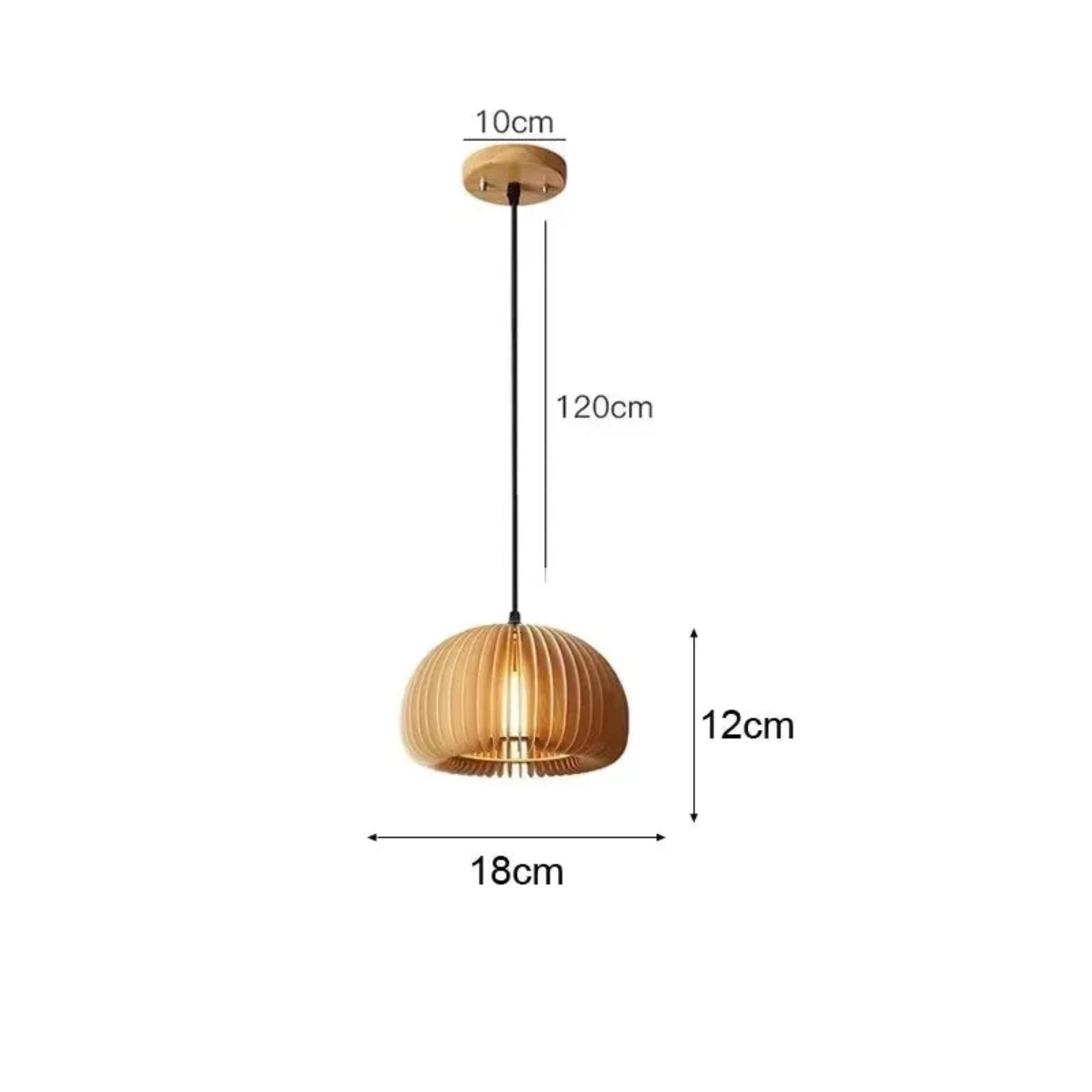 Luminária Pendente Premium em Bambu e Rattan Trançada à Mão