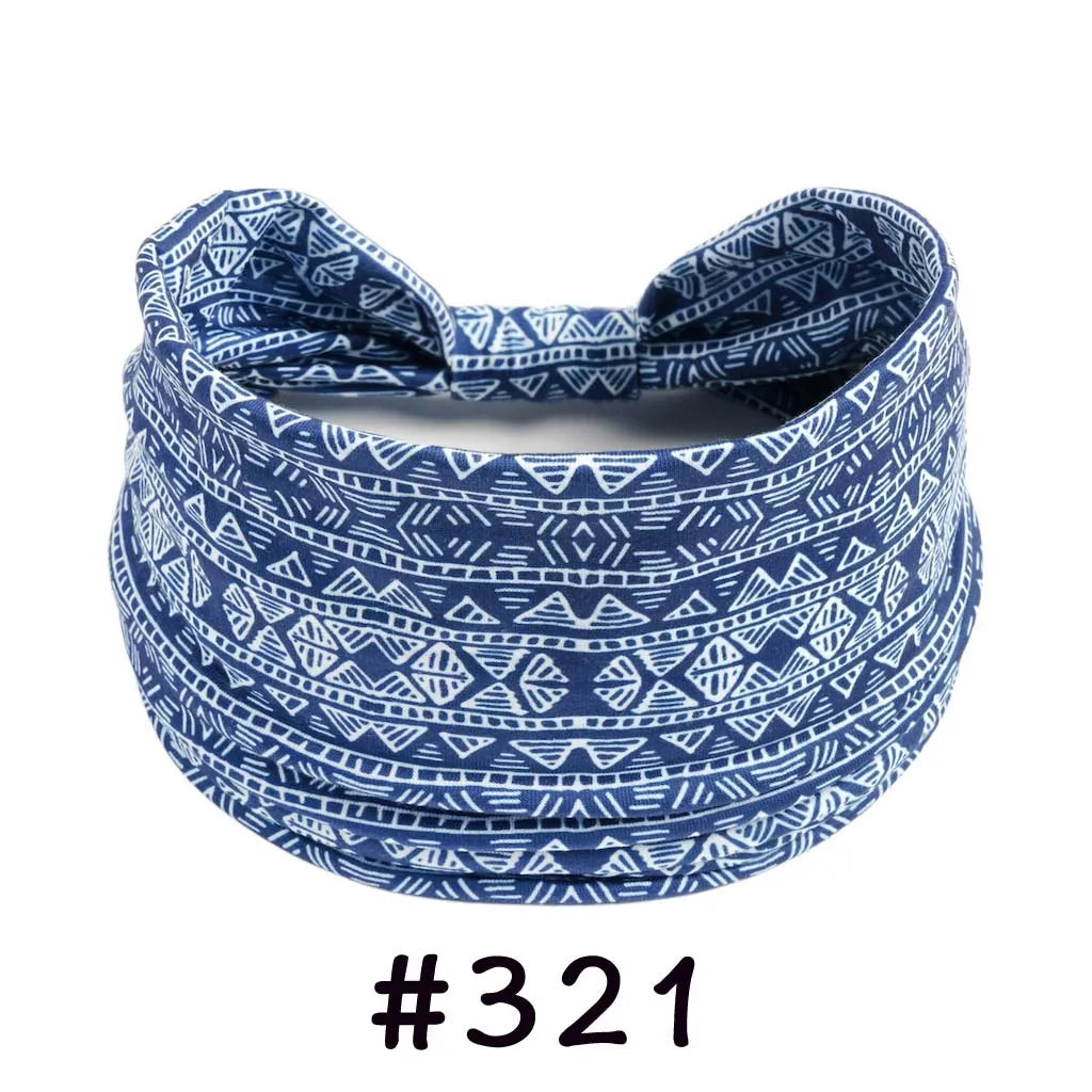 Faixa de Cabelo Turbante Boho Premium