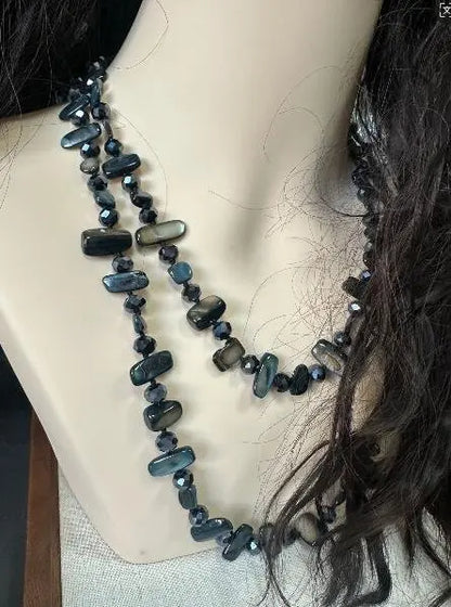 Colar Boho Vintage Premium de Pedra Natural Irregular