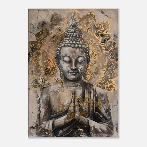 Quadro Minimalista Premium — Buda Abstrato