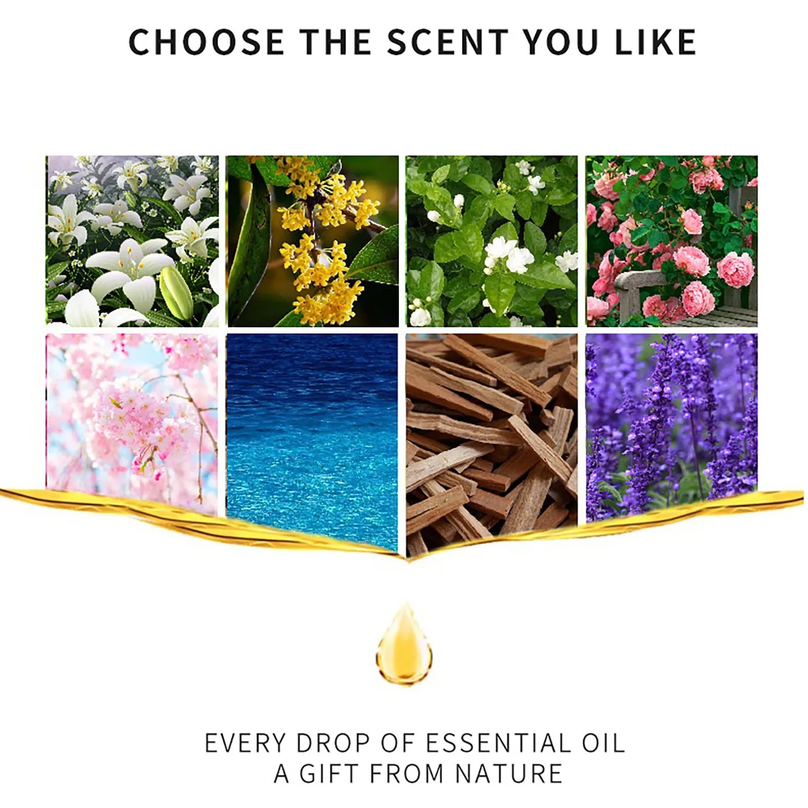 Óleo Essencial Hidrossolúvel Premium de Flores e Frutas