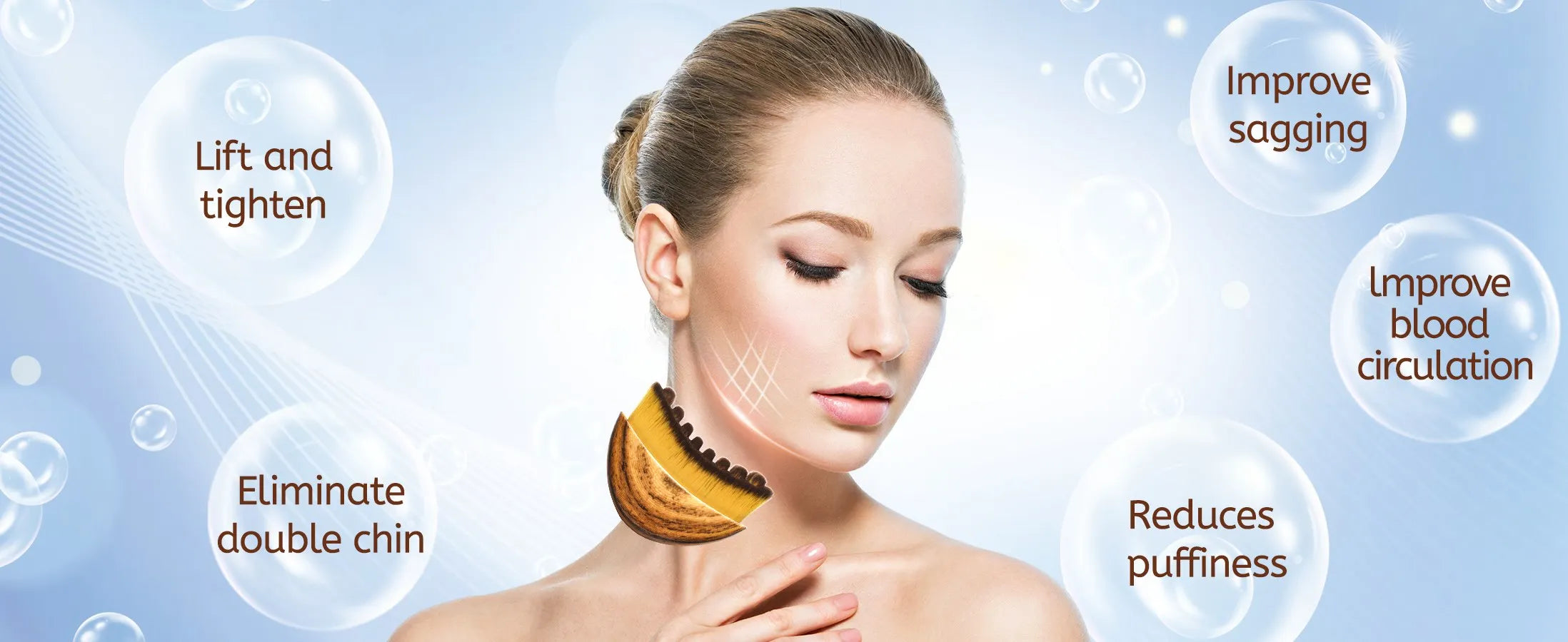 Escova Facial Premium para Drenagem Linfática