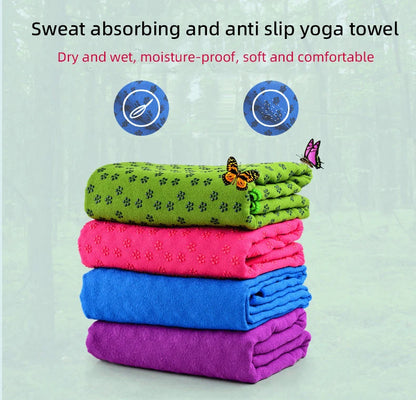 Toalha Premium para Hot Yoga com Pontos de Aderência