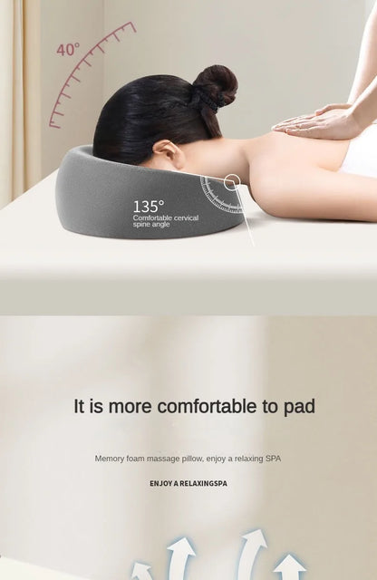 Travesseiro Ergonômico Premium para Deitar de Bruços em Memory Foam