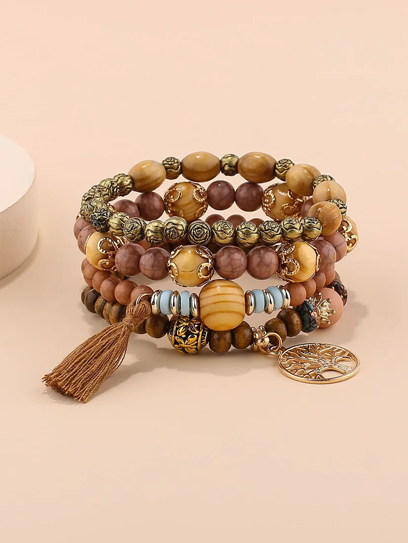 Conjunto Premium de Pulseiras Boho Árvore da Vida