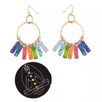 Brincos Boho de Jasper Imperial vendido por Aloha Spirit Store