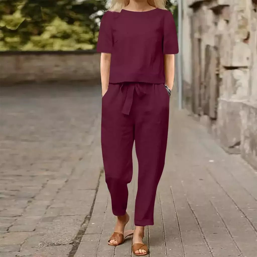 Conjunto Feminino em Algodão Vermelho 4XL vendido por Aloha Spirit Store