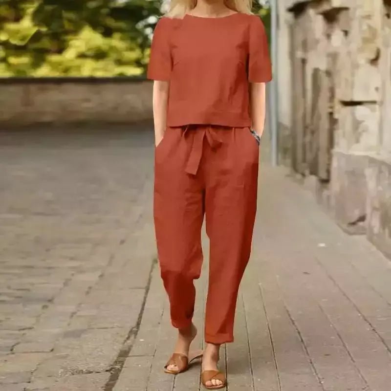 Conjunto Feminino em Algodão Vermelho 4XL vendido por Aloha Spirit Store